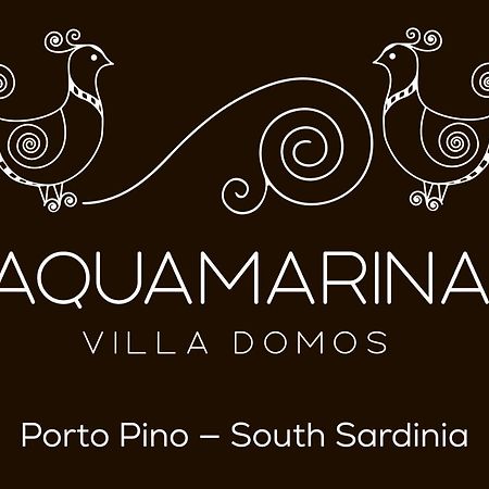 Villa Aquamarina Pintadera Blu Porto Pino Exterior foto