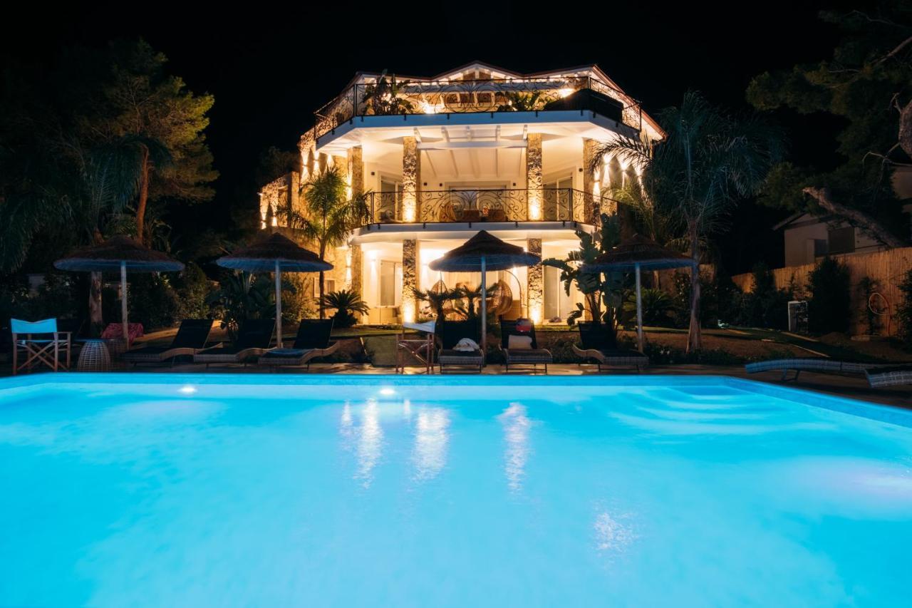Villa Aquamarina Pintadera Blu Porto Pino Exterior foto