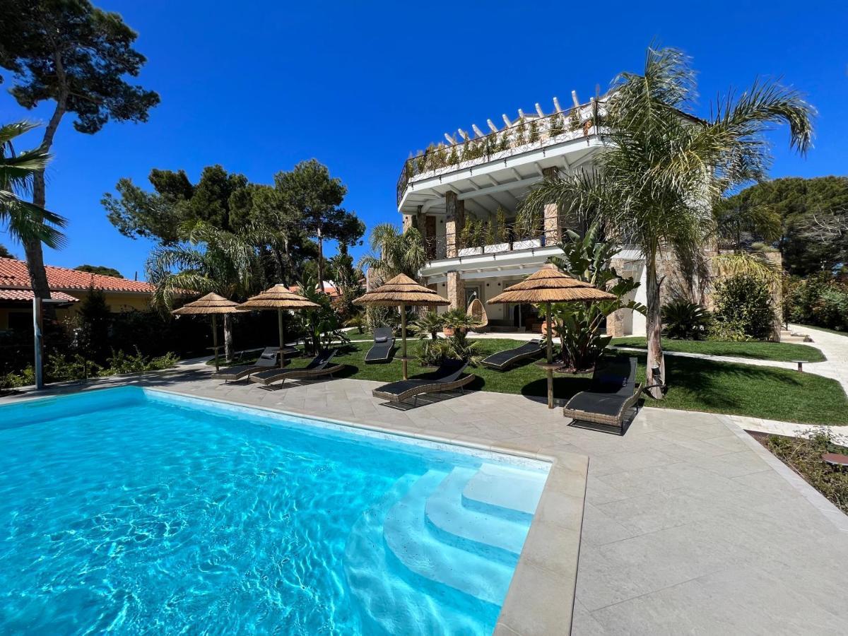 Villa Aquamarina Pintadera Blu Porto Pino Exterior foto