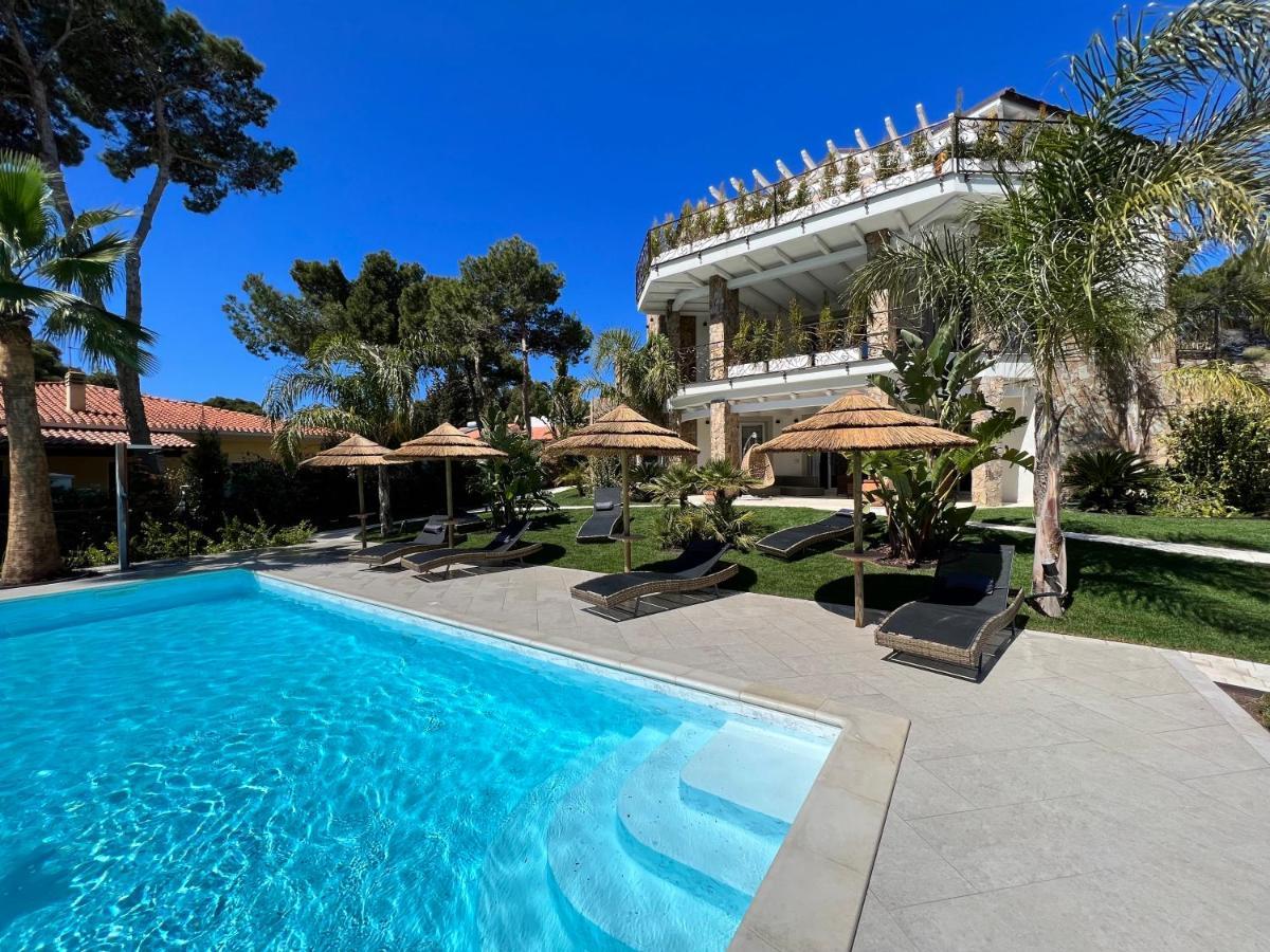 Villa Aquamarina Pintadera Blu Porto Pino Exterior foto