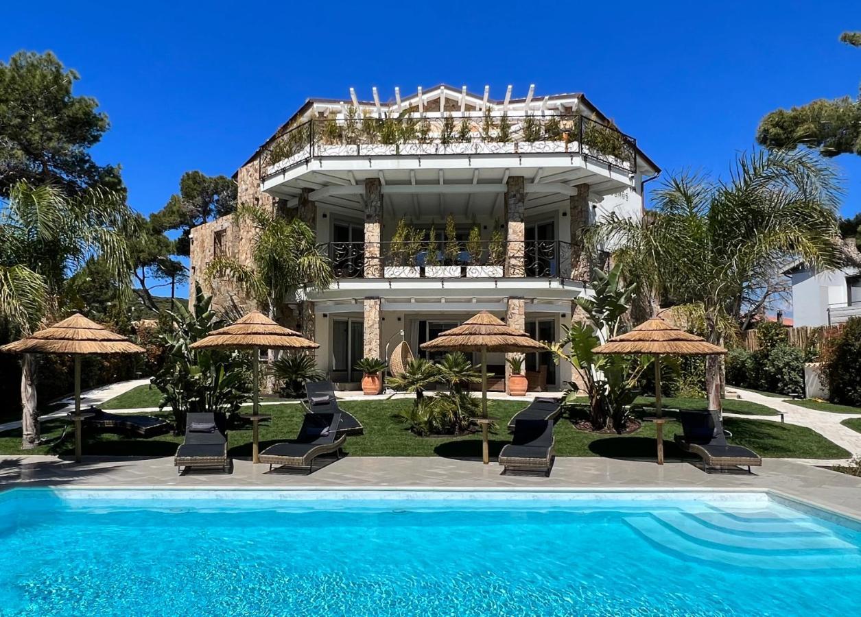 Villa Aquamarina Pintadera Blu Porto Pino Exterior foto